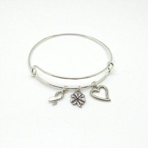 Stainless Steel EXPANDABLE WIRE BANGLE Bracelet